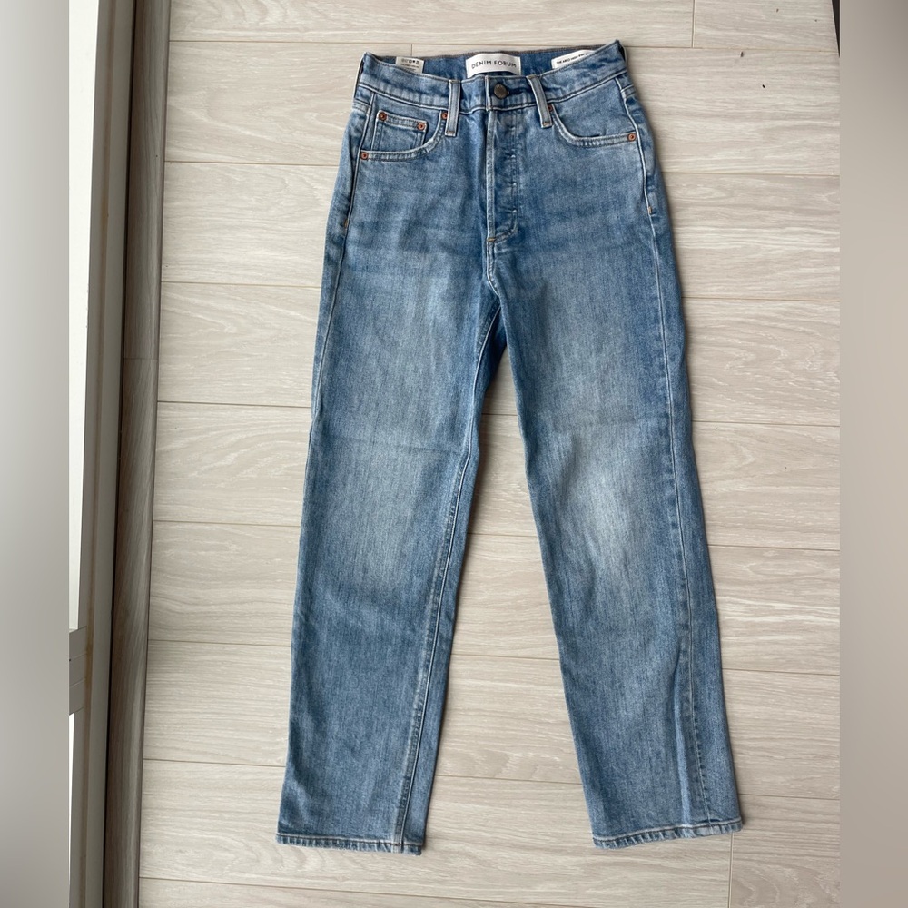 Denim Forum Aritzia Arlo Hi-Rise Straight Leg Jean 28L